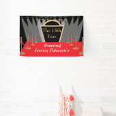 Red Carpet Film Première Glamoureuze Verjaardagsfe Spandoek (Insitu)