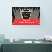 Red Carpet Film Première Glamoureuze Verjaardagsfe Spandoek (Beurs)