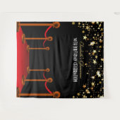 Red Carpet Hollywood Birthday Backdrop Wandkleed (Voorkant (horizontaal))