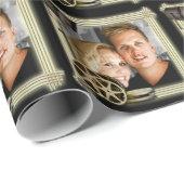 Red carpet Hollywood film zwart Cadeaupapier (Rol Hoek)