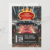 Red Carpet Hollywood filmpremière Verjaardag Kaart (Voorkant)