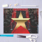 Red Carpet Hollywood Gold Stars Birthday Party Tissuepapier (Craft)