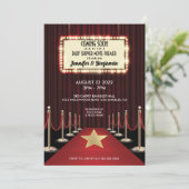 Red Carpet Hollywood Movie Premiere Baby shower Kaart (Staand voorkant)