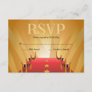 Red Carpet Hollywood Star RSVP Kaartje