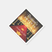 Red Carpet Hollywood Sweet 16 gepersonaliseerd ser Servetten (Hoek)