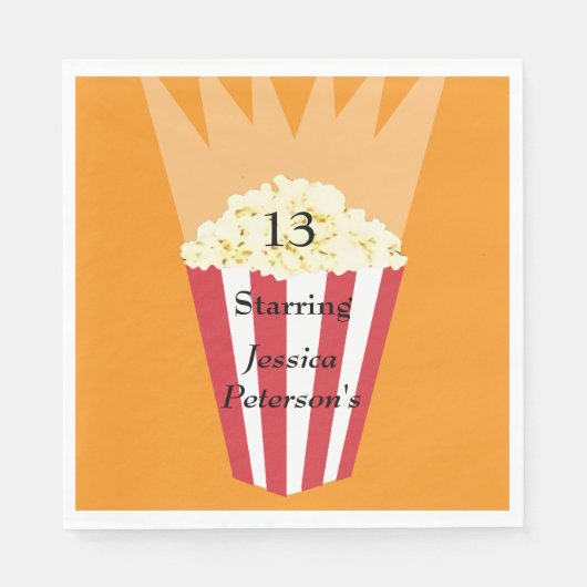 Red Carpet Premiere Verjaardag Glamoureuze Film Pa Servet (Voorkant)