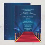 Red Carpet Prom-uitnodigingen Kaart (Voorkant / Achterkant)