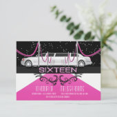 Red Carpet Sweet 16 Party-uitnodigingen Kaart (Staand voorkant)