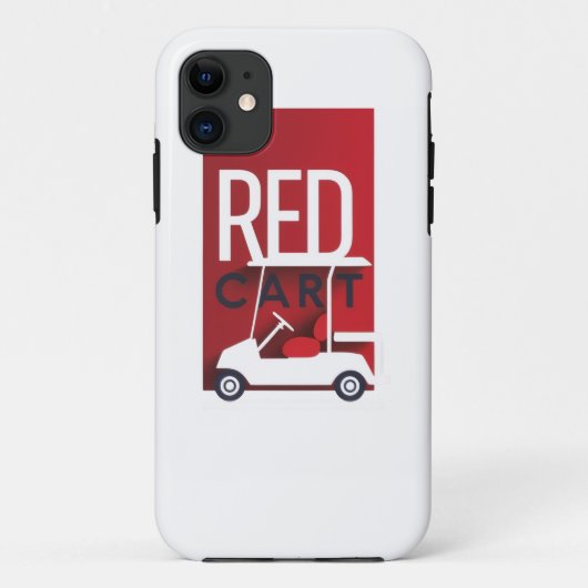 Red Cart Golf Mobile Hoesje (Achterkant)