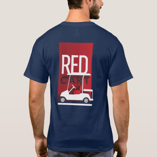 Red Cart Golf T-Shirt  (Achterkant)