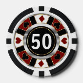 Red Casino Chip Las Vegas (Voorkant)