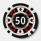 Red Casino Chip Las Vegas (Achterkant)