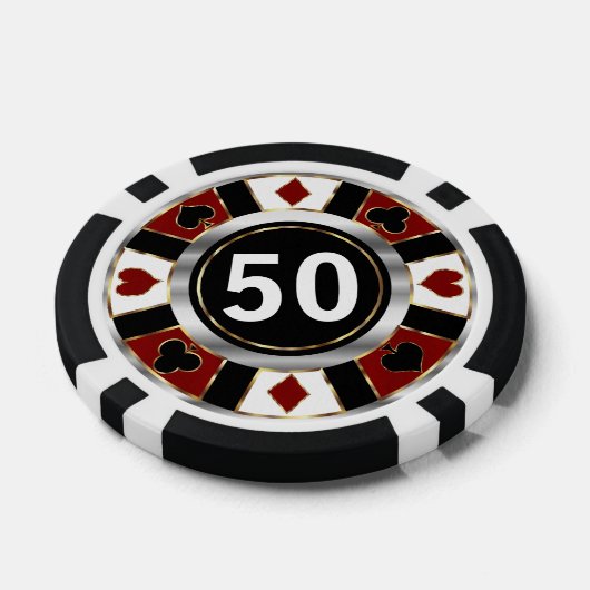 Red Casino Chip Las Vegas (Enkel)