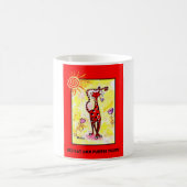 "RED CAT AND PAARS TULIPS" 11 oz. MOK KOFFIE (Center)
