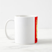 "RED CAT AND PAARS TULIPS" 11 oz. MOK KOFFIE (Links)