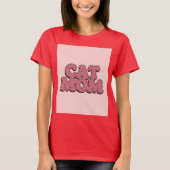 Red Cat Mom T-shirt (Voorkant)