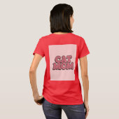 Red Cat Mom T-shirt (Achterkant volledig)