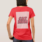 Red Cat Mom T-shirt (Achterkant)