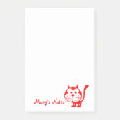 Red Cat Post-it Notes (Voorkant)
