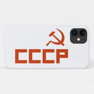 Red CCCP Hammer en Sickle Case-Mate iPhone Case