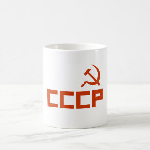 Red CCCP Hammer en Sickle Koffiemok