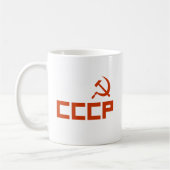 Red CCCP Hammer en Sickle Koffiemok (Links)
