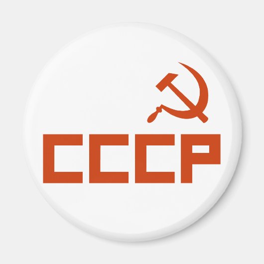Red CCCP Hammer en Sickle Magneet (Voorkant)