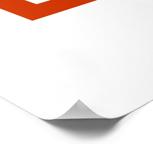 Red CCCP Hammer en Sickle Poster (Hoek)