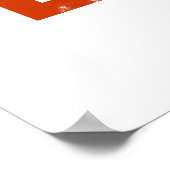 Red CCCP Hammer en Sickle Poster (Hoek)