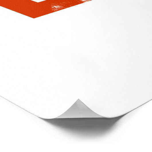 Red CCCP Hammer en Sickle Poster (Hoek)