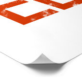 Red CCCP Hammer en Sickle Poster (Hoek)