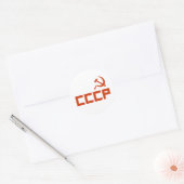 Red CCCP Hammer en Sickle Ronde Sticker (Envelop)