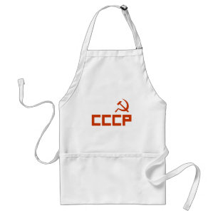 Red CCCP Hammer en Sickle Standaard Schort