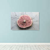 Red Cedar Wood Natuur Art Sculpture Gecentreerd Canvas Afdruk (Insitu (Houten vloer))