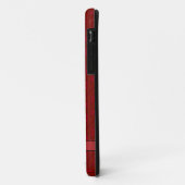 Red Celtic Art Spiral Design on a Key Pattern iPod Case-Mate iPhone Case (Achterkant/links)