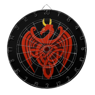 Red Celtic Dragon Dartbord