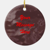 Red Celtic Dragon Keramisch Ornament (Achterkant)