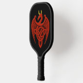 Red Celtic Dragon Pickleball Paddle (Links)