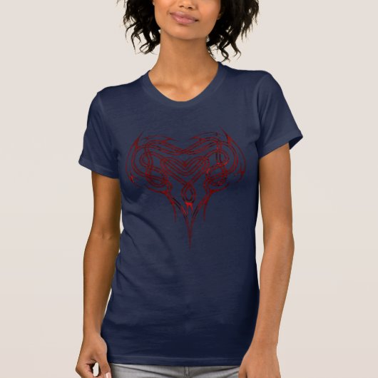 Red Celtic Heart Knot T-shirt (Voorkant)