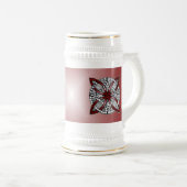 Red Celtic Knot Art Original Bierpul (Voorkant rechts)