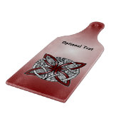 Red Celtic Knot Original Artwork Snijplank (Hoek)