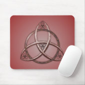 Red Celtic Trinity Knot Muismat (Met muis)