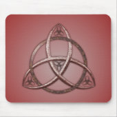Red Celtic Trinity Knot Muismat (Voorkant)