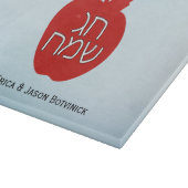 Red Chag Sameach Apple Glass Snijplank (Hoek)