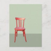 Red Chair green Postcard Briefkaart (Voorkant)