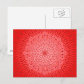 Red Chakra Mandala Sacred Geometry Briefkaart (Voorkant / Achterkant)