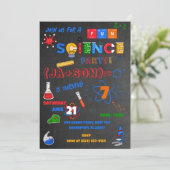 Red Chalkboard Science Kaart (Staand voorkant)