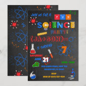 Red Chalkboard Science Kaart (Voorkant / Achterkant)