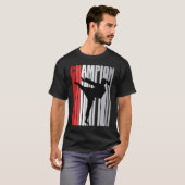 Red Champion Karate Sparring Birthday Competiti T-shirt (Voorkant volledig)