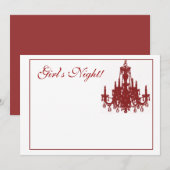 Red Chandelier Kaart (Voorkant / Achterkant)